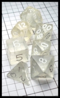 Dice : Dice - Dice Sets - Wiz Dice Clear Transparent with White - eBay Dec 2016